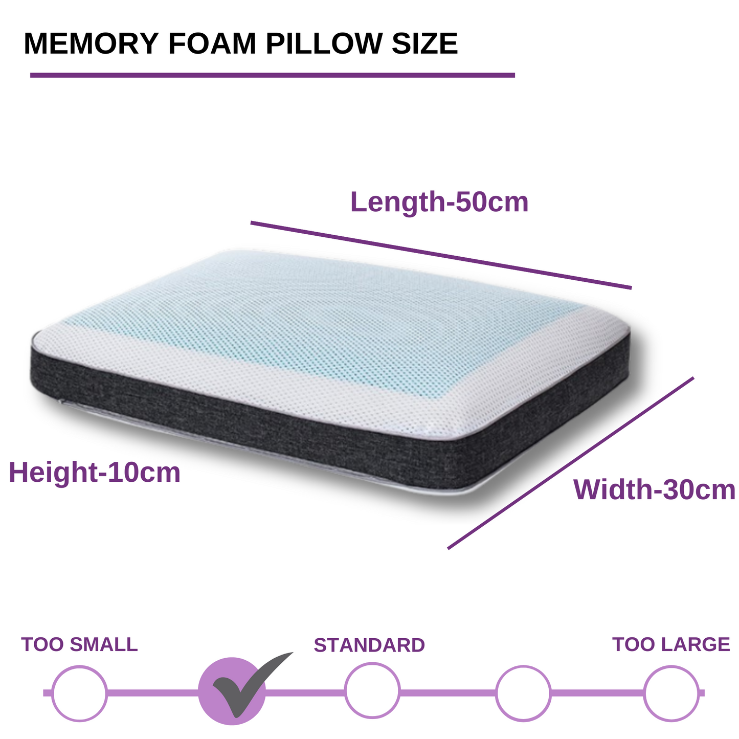 Cooling-gel Memory Foam Pillow