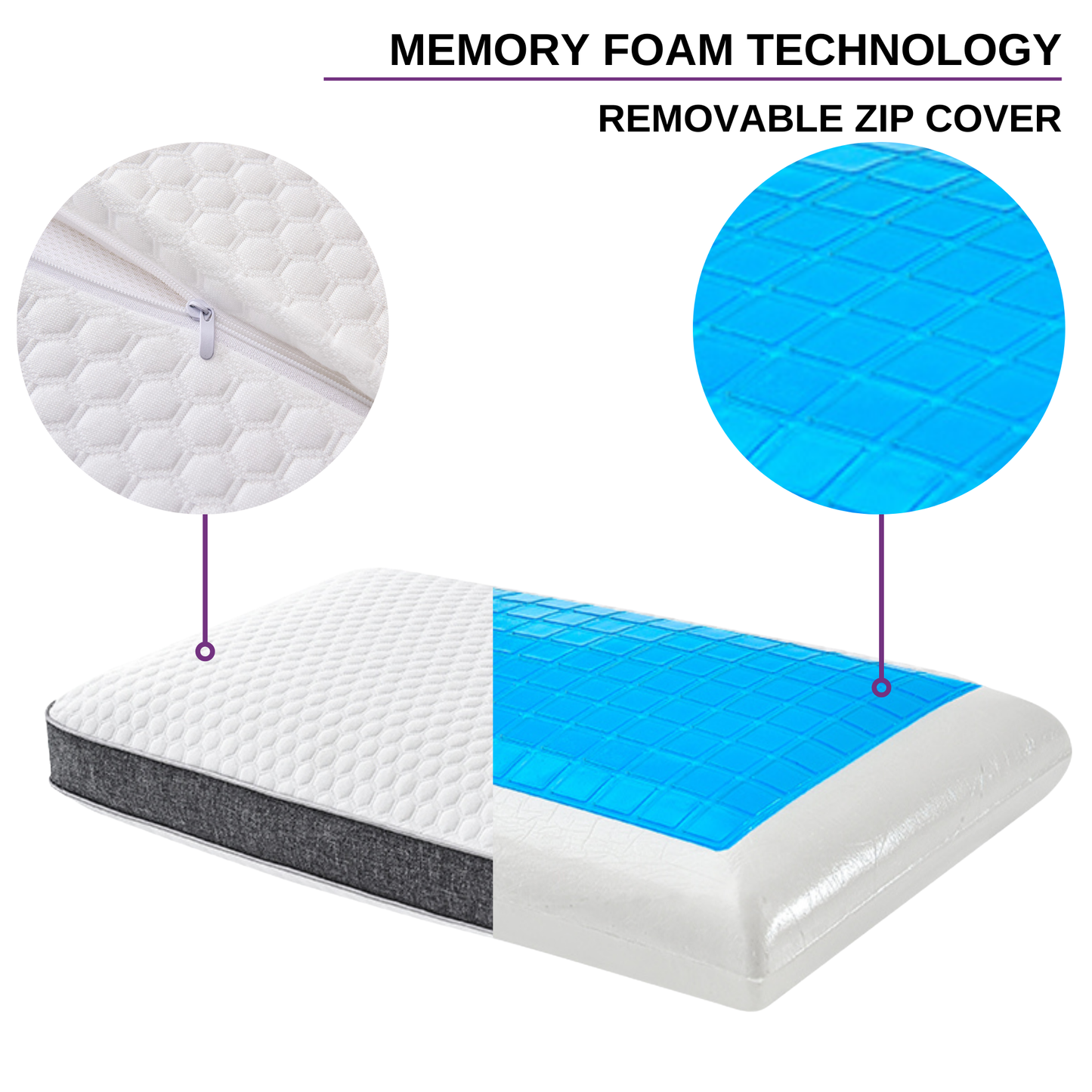 Cooling-gel Memory Foam Pillow