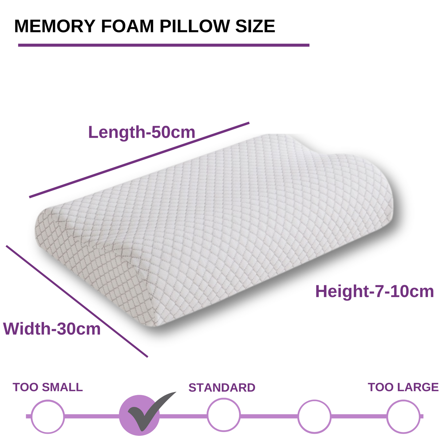 Wave Neck Memory Foam Pillow